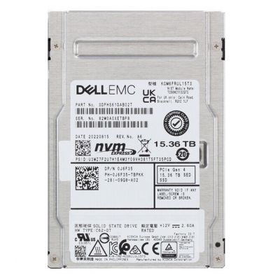 SDFHS61DAB02T Kioxia CM6 15.36TB PCIe Gen 4.0 x4 NVMe Read Intensive Dell OEM Solid State Drive