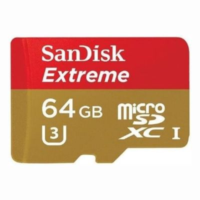 SDSQXNE064GGN6A SanDisk Extreme 64GB microSDXC UHS-I Card