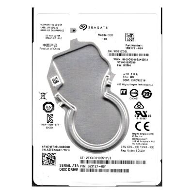 1RK172-020 Seagate 1TB 5400RPM SATA 6Gb/s 2.5-inch Hard Drive