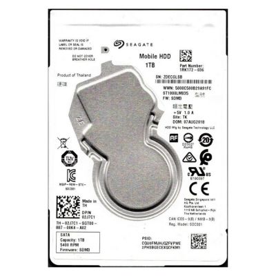 1RK172-036 Seagate 1TB 5400RPM SATA 6Gb/s 2.5-inch Hard Drive