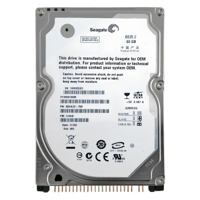 9DHA32-750 Seagate EE25.2 80GB 5400RPM ATA-100 8MB Cache 2.5-inch Internal Hard Disk Drive