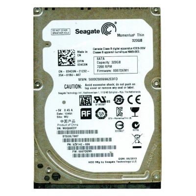 9ZV142-036 Seagate 320GB 7200RPM SATA 7mm 2.5-inch Hard Drive HDD