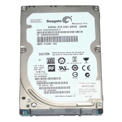 ST320LT007 Seagate Momentus THIN 320GB 7200RPM SATA 3GB/s 16MB Cache 2.5-inch Internal Laptop Hard DriveS