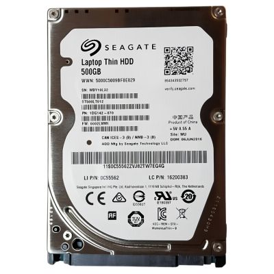 ST500LT012 Seagate Momentus Thin 500GB 5400RPM 2.5-inch 7MM 16MB Cache SATA 3GB/s NCQ Laptop Hard Drive