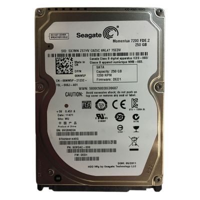 ST9250414ASG Seagate 250GB 7200RPM SATA 3Gb/s 16MB Cache 2.5-inch Hard Drive