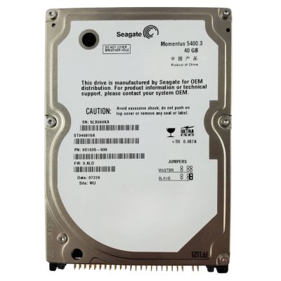 ST940815A Seagate Momentus 5400.3 40GB 5400RPM ATA-100 8MB Cache 2.5-inch Internal Hard Disk Drive