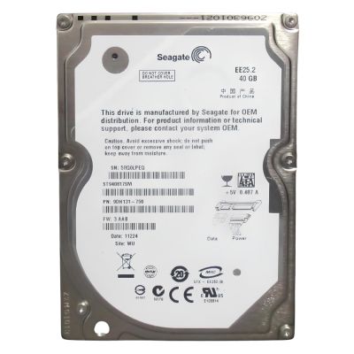 ST940817SM Seagate EE25 40GB 5400RPM SATA 3Gb/s 8MB Cache 2.5-inch Hard Drive