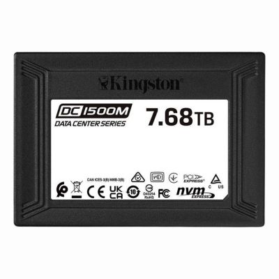 SEDC1500M/7680G Kingston DC1500M Series 7.68TB Triple-Level Cell PCI Express NVMe 3.0 x4 3D NAND Flash U.2 Enterprise Solid State Drive