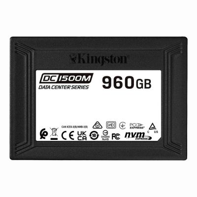 SEDC1500M/960G Kingston DC1500M Series 960GB Triple-Level Cell PCI Express NVMe 3.0 x4 3D NAND Flash U.2 Enterprise Solid State Drive