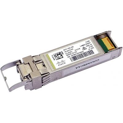 Cisco SFP-10G-SR 10Gbps 10GBASE-SR Multi-mode Fiber 300m 850nm OM3 Duplex LC Connector SFP+ Transceiver Module