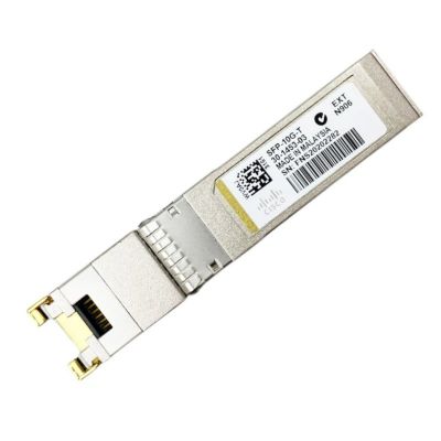Cisco SFP-10G-T-X Compatible TAA Compliant 100/1000/10000Base-TX SFP+ Transceiver (Copper, 30m, -5 to 85C, RJ-45)