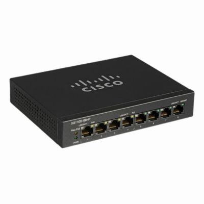 SG110D-08HP Cisco 110 Series 4 x Ports PoE 1000Base-T + 4 x Ports RJ-45 Unmanaged Network Switch