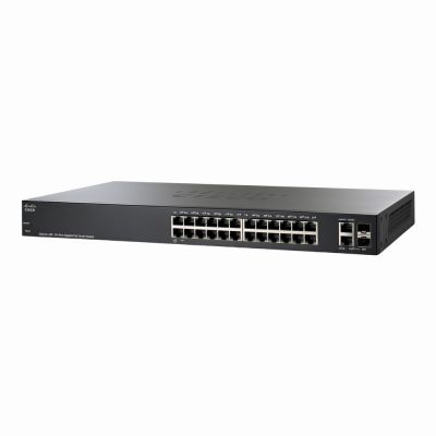 SG220-26P-K9 Cisco Small Business 220 Series SG220-26P 24 x Ports PoE+ 10/100/1000Base-T + 2 x Ports RJ-45/SFP Rack-mountable Layer 2 Managed Gigabit Ethernet Network Switch