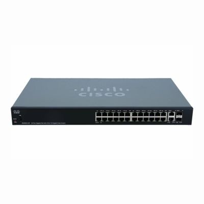 SG250X-24P-K9 - Cisco 24-Port x 10/100/1000Base-T PoE+ Gigabit Ethernet Manageable Layer 3 Rack-Mountable Switch