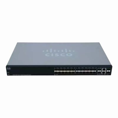 SG300-28SFP-K9 Cisco Small Business 300 Series SG300-28SFP 26 x Ports SFP 10/100/1000Base-X + 2 x Ports Combo SFP (mini-GBIC) Layer 3 Managed 1U Rack-mountable Gigabit Ethernet Network Switch