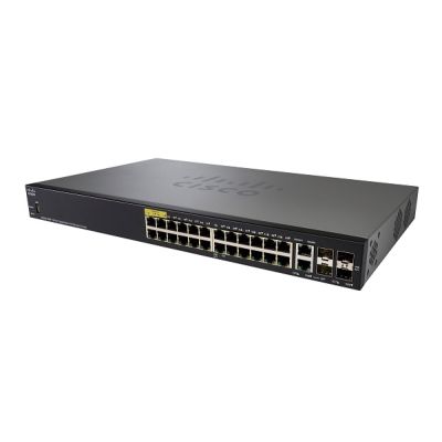 SG350-28MP-K9 Cisco SG350 28-Port x 1000Base-T RJ-45 PoE Managed Gigabit Ethernet Switch