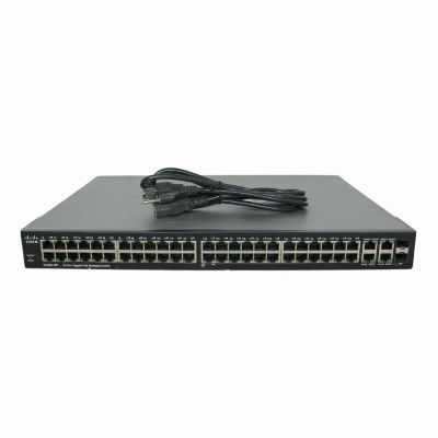 SG350-52MP-K9 Cisco Small Business 350 Series 48 x Ports PoE+ 10/100/1000Base-T + 2 x Ports SFP Layer 3 Managed Rack-mountable Gigabit Ethernet Network Switch