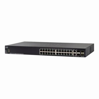 SG350X-24MP-K9-NA Cisco Small Business SG350X-24MP PoE+ 24 x Ports 10/100/1000Base-T + 4 x SFP Ports + 2 x Uplinks Ports Managed Layer 3 Gigabit Ethernet Switch