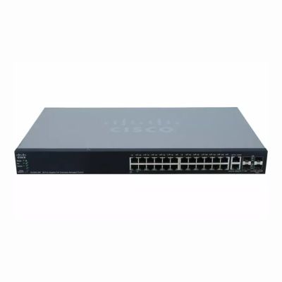 Cisco Small Business 500 Series SG500-28 24-Port 10/100/1000Base-T + 2x Combo SFP + 2x SFP Layer 3 Managed Stackable Gigabit Ethernet Network Switch