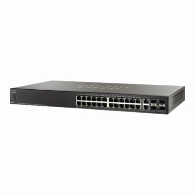 SG500-28MPP-K9 Cisco Small Business 500 Series SG500-28MPP 24 x Ports PoE+ 10/100/1000Base-T + 2 x Ports Combo SFP + 2 x Ports SFP Stackable Layer 3 Managed Gigabit Ethernet Network Switch