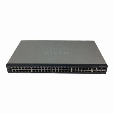 Cisco 500 Series SG500-52P 48-Port PoE+ 10/100/1000Base-T + 2-Port Combo SFP + 2-Port SFP Layer 3 Managed Stackable Gigabit Ethernet Network Switch