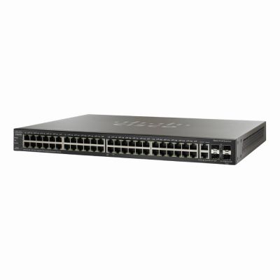 SG500-52P-K9 Cisco 500 Series 48 x Ports PoE+ 1000Base-T + 2 x Ports Combo SFP + 2 x Ports SFP Layer 3 Managed Stackable Network Switch