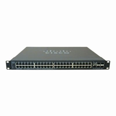 SG500X-48MP-K9-NA Cisco Small Business 500 Series SG500X-48 48 x RJ-45 Ports 10/100/1000Base-T + 2 x SFP+ Ports + 2 x Combo 5G SFP Ports Layer 3 Managed Gigabit Ethernet Stackable Network Switch