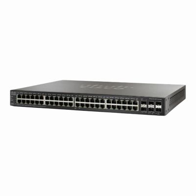 SG500X-48P-K9-NA Cisco Small Business 500 Series SG500X-48 48 x RJ-45 Ports 10/100/1000Base-T + 2 x SFP+ Ports + 2 x Combo 5G SFP Ports Layer 3 Managed Gigabit Ethernet Stackable Network Switch