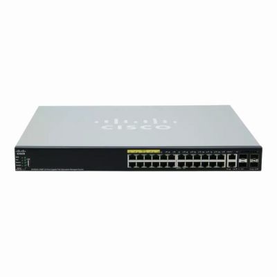 SG550X-24MP-K9 Cisco SG550X-24MP 24-Port PoE+ Gigabit Ethernet Switch