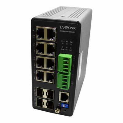 SISGM1040-284-LRT Transition Networks 8x 10/100/1000Base-T + 4x 100/1000Base-X SFP Slots Managed Hardened Gigabit Ethernet Switch