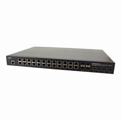 SISPM1040-3248-L-NA Transition Networks 24 x Gigabit Ethernet PoE+ 4 x Gigabit Ethernet Expansion Slot 4 x 10 Gigabit Ethernet Expansion Slot Hardened Rack Mountable Switch