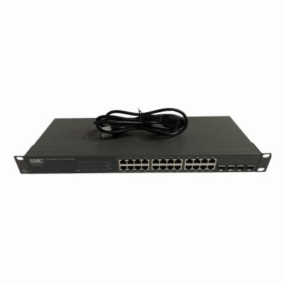 SMCGS24C SMC EZSwitch 24 x Ports 1000Base-T + 4 x Ports SFP Combo Web Managed Smart Switch