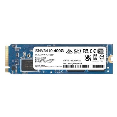 SNV3410-400G Synology SNV3410 Series 400GB M.2 2280 PCIe 3.0 x4 NVMe Solid State Drive