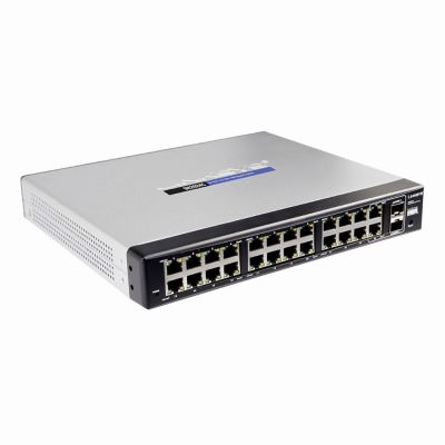 SR2024C Linksys 24-Port 10/100/1000 Gigabit Switch + 2 Mini-GBIC Ports