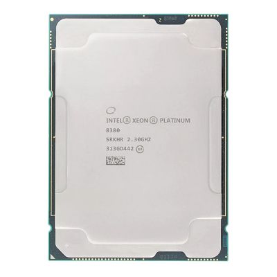 SRKHR Intel Xeon Platinum 8380 40-Core 2.3GHz Processor, 60MB Smart Cache, 11.2GT/s UPI, Socket FCLGA4189, 10nm, 270W