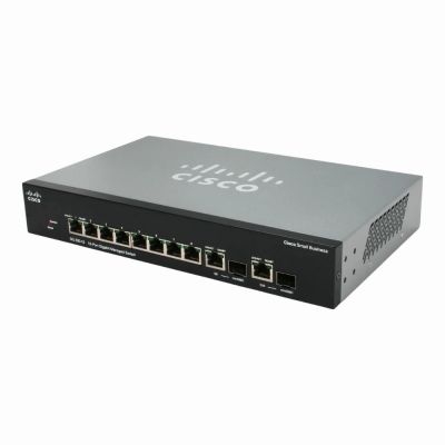 SRW2008-K9-NA Cisco 8-Ports 10/1000Mbps 2 x Combo mini-GBIC Port Gigabit Managed Switch