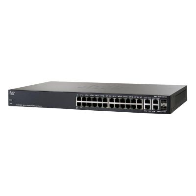 SRW2024P-K9-NA Cisco SG300-28P 28-port Gigabit PoE Managed Switch