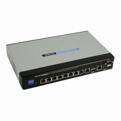 SRW208-LA Linksys 8 x Ports 10/100Base-TX Layer 3 Managed Fast Ethernet Network Switch