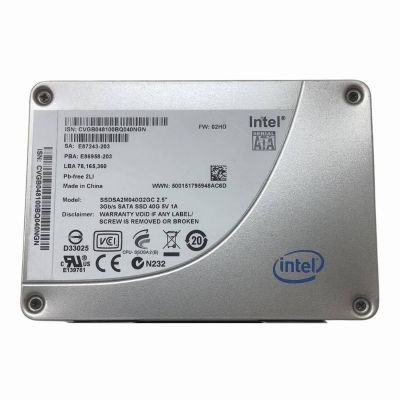 SSDSA2M040G2GC Intel X25-V Series 40GB MLC SATA 3Gbps 2.5-inch Internal Solid State Drive
