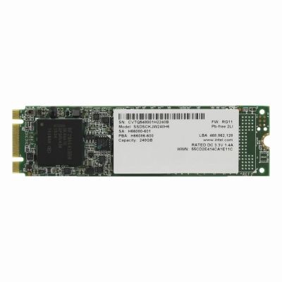 SSDSCKJW240H601 Intel 535 240GB SATA 6Gb/s MLC M.2 2280 Solid State Drive (AES-256)