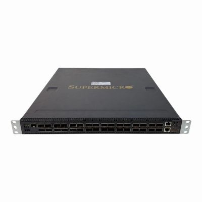 SSE-C3632S Supermicro Regular Airflow (front to back) 32 x QSFP28 40G/100G Ports Layer 3 Ethernet Switch