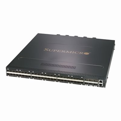 SSE-X3548S Supermicro Regular Airflow (front to back) 48x 10G SFP28 with 6x 10G QSFP28 Layer 3 Ethernet Switch