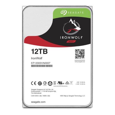 ST12000VN0007 Seagate IronWolf 12TB 7.2K RPM 256MB Cache 3.5-Inch NAS Hard Drive