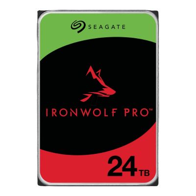 ST24000NT002 Seagate IronWolf Pro 24TB 7.2K RPM SATA 6Gb/s 512MB Cache 3.5-Inch Internal Hard Disk Drive