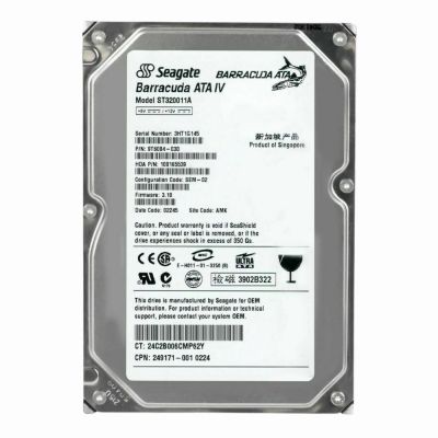 ST320011A Seagate 20GB 7200RPM ATA 100 3.5 2MB Cache Barracuda Hard Drive