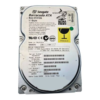 ST39120A Seagate Barracuda 9.1GB 7.2K RPM Ultra ATA/66 512KB Cache 3.5-Inch Hard Drive
