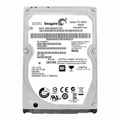 ST500LM000 Seagate Laptop Thin 500GB 5400RPM Multi-Level Cell SATA 6Gb/s 8GB NAND Flash 64MB Cache 7mm 2.5-Inch Hybrid Hard Drive
