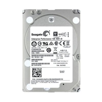 ST600MM0158 Seagate Enterprise Performance 10K.8 600GB 10000RPM SAS 12Gb/s TurboBoost 2.5-Inch Hybrid Hard Drive