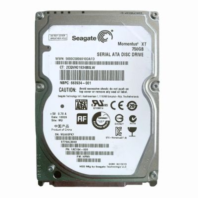 ST750LX003 Seagate Momentus XT 750GB 7200RPM SATA 6Gb/s 32MB Cache 8GB SLC SSD Embedded 2.5-Inch Internal Hybrid Hard Drive