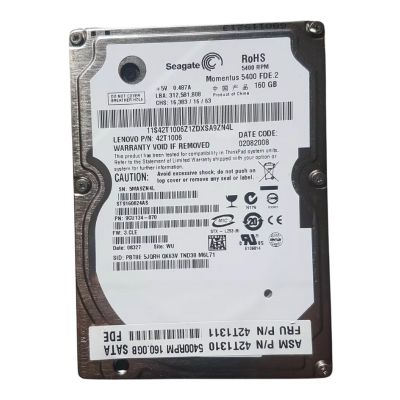 ST9160824AS Seagate Momentus 5400 160GB 5.4K RPM 1.5Gb/s SATA 8MB Cache 2.5-Inch Hard Drive